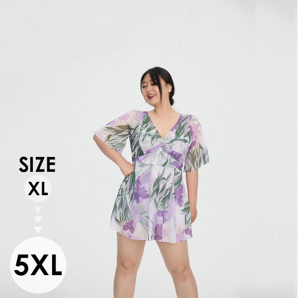 ワンピース水着 レディース 体型カバー パンツ一体型 大きいサイズ かわいい リゾート水着 サマーレジャー プール ビーチ 海水浴 レディース ワンピース スカート スタイル 魅惑的 オープン バック お腹 カバー スリム 見せ 太り 保守的 半袖 温泉 旅行 df059x0x0jc