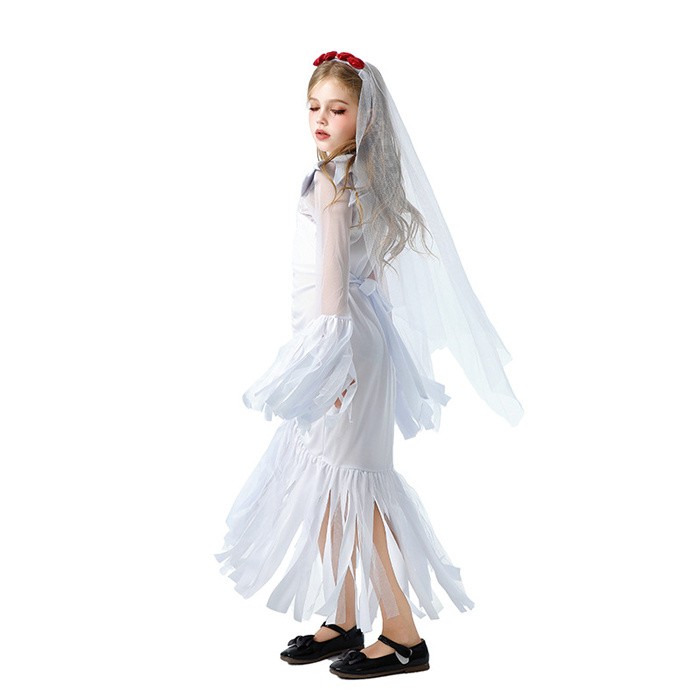 ハロウィン 仮装 花嫁 ゾンビ 花嫁ゾンビ 子供 可愛い ハロウィンコスプレ ゾンビ花嫁 ロング 大きいサイズ かわいい コスチューム ハロウィン仮装 コスプレ衣装 コスプレ仮装 ウェディングドレス コスプレ 衣装 コスプレハロウィン 白 黒 mj011x0x0sa graceshop-2-10037539 グレースショップ サンプル画像3