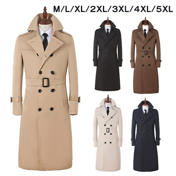 楽天市場】トレンチコート(サイズ(S/M/L)5L)(メンズ 楽天市場】トレンチコート(サイズ(S/M/L)5L)(メンズ