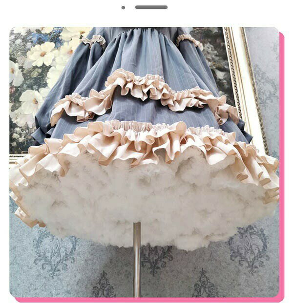 パニエ ロリータ ワイヤーなし 普段使い 55cm ゴスロリ ソフトチュール Lolita ホ...