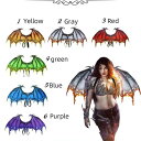 コスプレ ドラゴンの翼 レッドorグレー 龍 竜 ドラゴン かわいい POP おもしろ グッズ アイテム 老若男女 万人受け フリーサイズ ハロウィン クリスマス 文化祭 学園祭 忘年会 Xmas Christmas 仮装 パーティーグッズ イベント