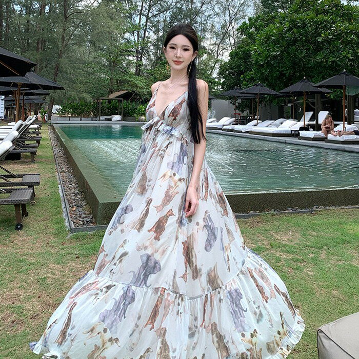 リゾートワンピース キャミソール 沖縄 大人 可愛い 夏 ロングワンピース ハワイ ...