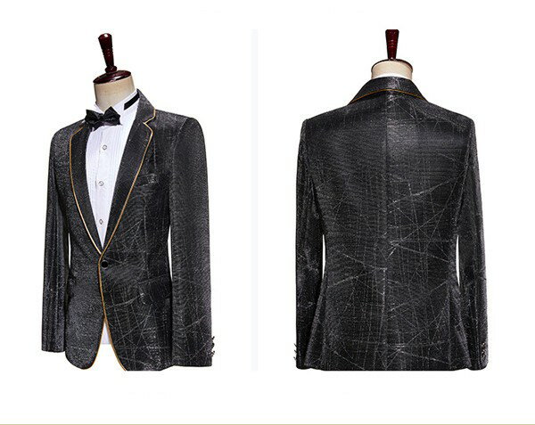 タキシード ステージ衣装 メンズ スーツ 上下2点セット メンズ ステージ衣装 演出服 スパンコール キラキラ 個性的 レインボー カラフル ストライプ カラオケ大会 ダンス 王子様 貴公子 大人 演奏会 男性 アイドル 貴族服 舞台 演劇 オペラ 声楽 dg043zbzbd7