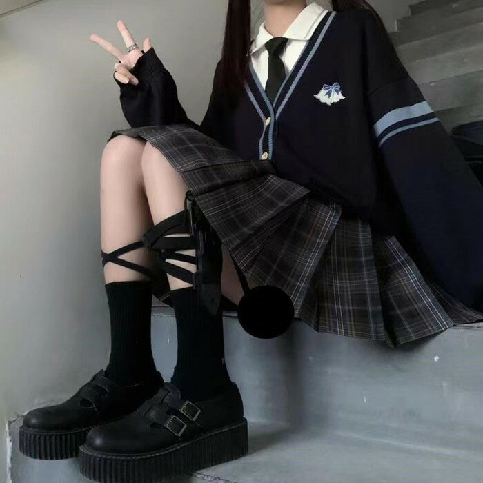 女子高生 制服 カーディガン オーバーサイズ ルーズサイズ 学生服 通学 学校 綿 JK 女子高生 中学生 高校生 セーラー服 森ガール 長袖 コスプレ 入学式 卒業式 羽織 仮装 セーター 高校生 中学生 レディース スクールセーター 学生 コスプレ 定番 jk dg085zbzblc