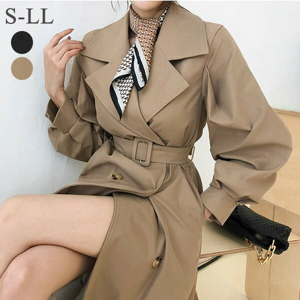 トレンチコート レディース 秋コート 小柄 スプリングコート 着やせ 大きいサイズ トレンチ コート 春 秋 アウター 秋物 ベージュ 秋服 30代 40代 50代 お宮参り 通勤 就活 韓国風 bi233zezejc