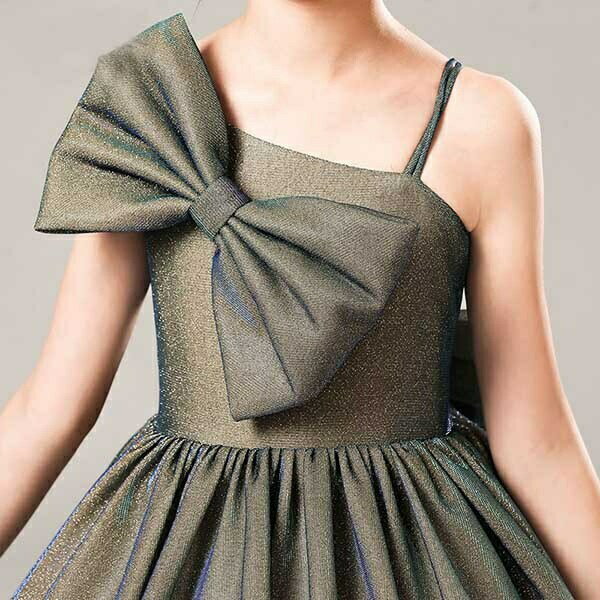 【期間限定！マスクプレゼント中】ピアノ発表会 ドレス ロング丈 子供ドレス ワンピース リボン お姫様 バイオリン 子供服 ピアノコンクール 大きいリボン 着やせ 上品 エレガント 女の子 結婚式 子供 フォーマル キッズドレス 110/120/130/140/150/160 dw096ze