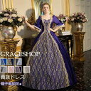 【再入荷】【フリーサイズ】貴族 ドレス お姫様 衣装 カラー宮廷お嬢様 ステージ 舞台 豪華貴族風 プリンセスライン 王族服 演出服 演..