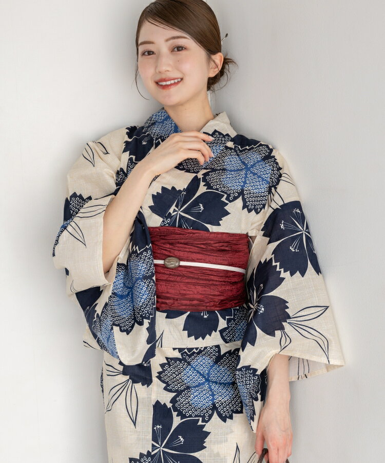 Rakuten - 宵の撫子 こだわり浴衣 5点セット (浴衣/帯/下駄/腰紐/着付け冊子)