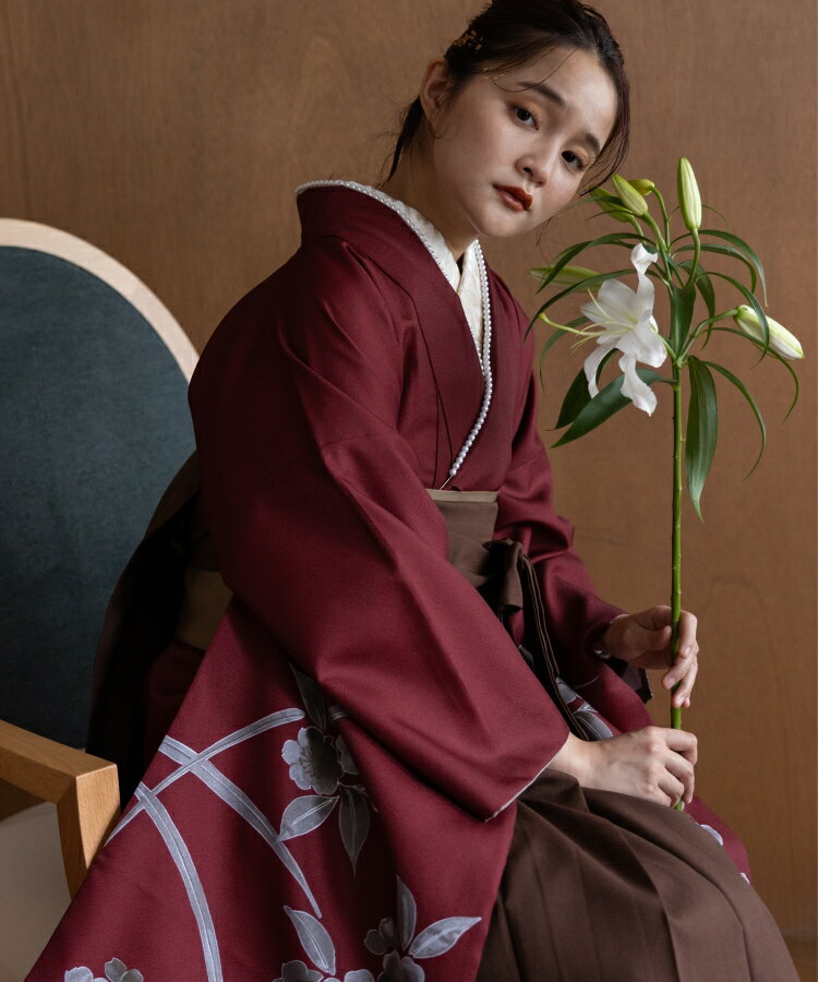 こだわり袴3点セット -grace original- レッド系その他2