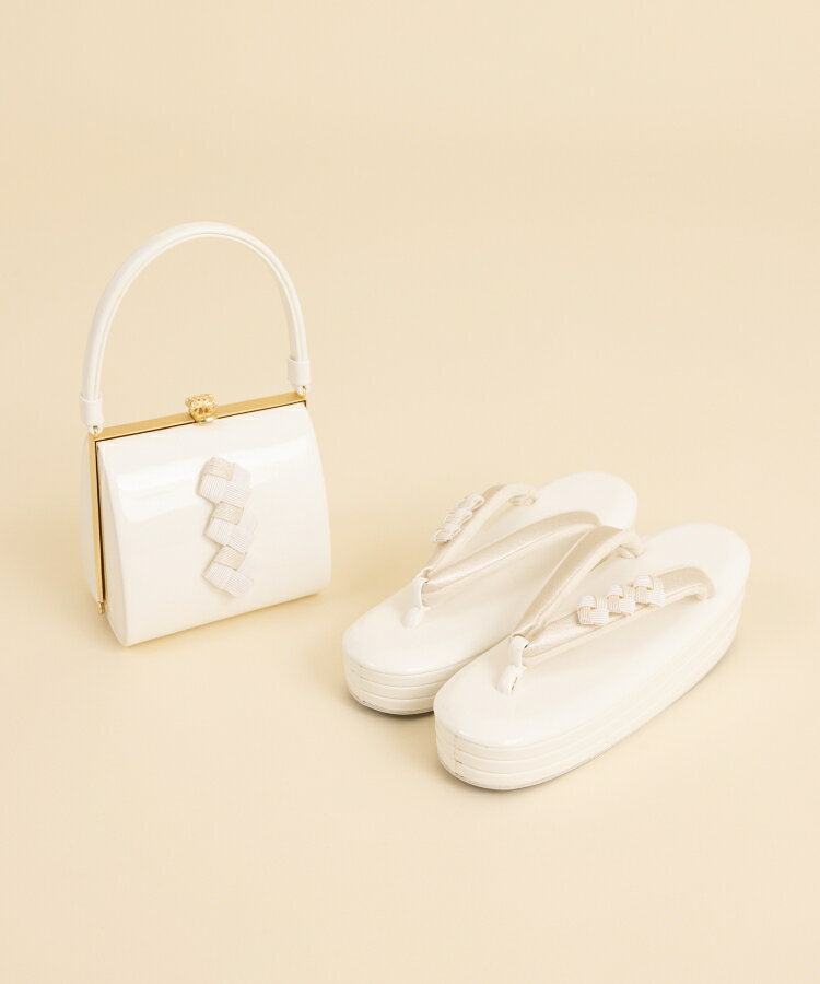草履バッグセット -ホワイト