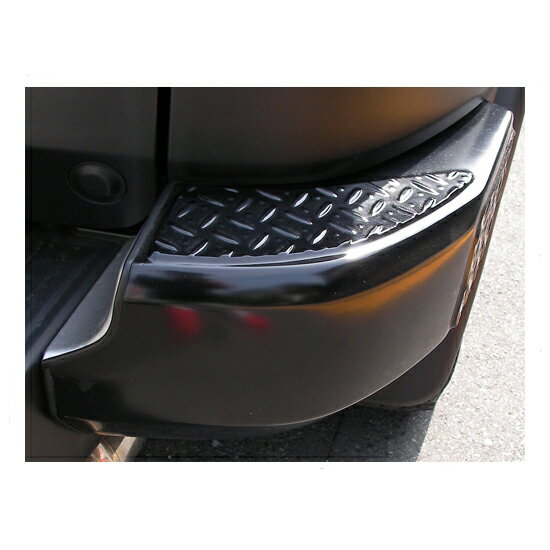 RICK'Sリヤバンパープロテクター ブラックゲルコート仕上げ(左右SET) FJクルーザー グリル ドレスアップ カスタム リヤ バンパー プロテクター