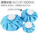 【6/20-7/20まで10%OFFクーポン配布中!!】携帯用水枕 9インチ 熱中症 猛暑 対策 納涼 夏 発熱 水枕 携帯 スポーツ キャンプ ドライブ ウォ...