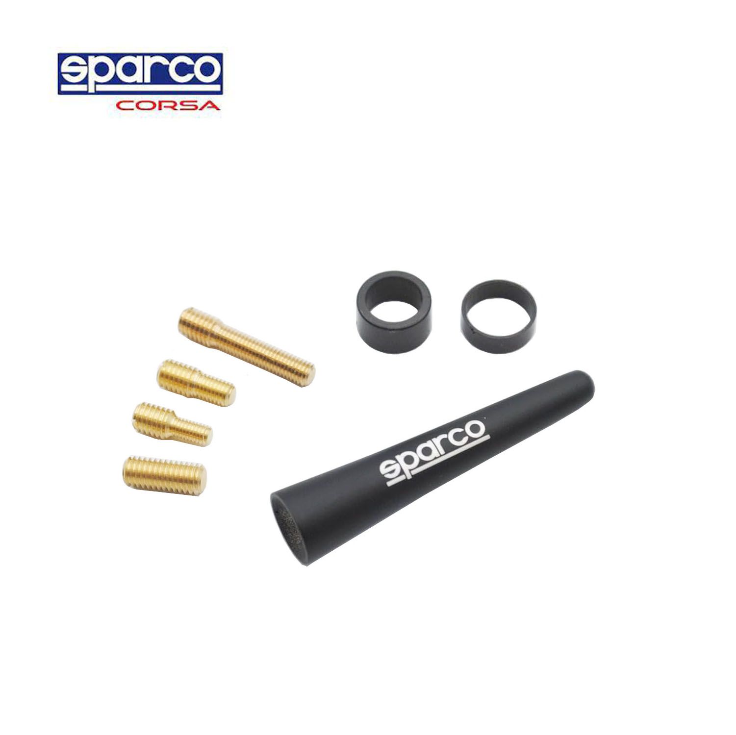 アンテナ SparcoCORSA 65mm SPA434 ブラック 車 ショート カーアンテナ ショートアンテナ ロッドアンテナ ルーフアンテナ 交換 スパルコ SPARCO アクセサリー カー用品