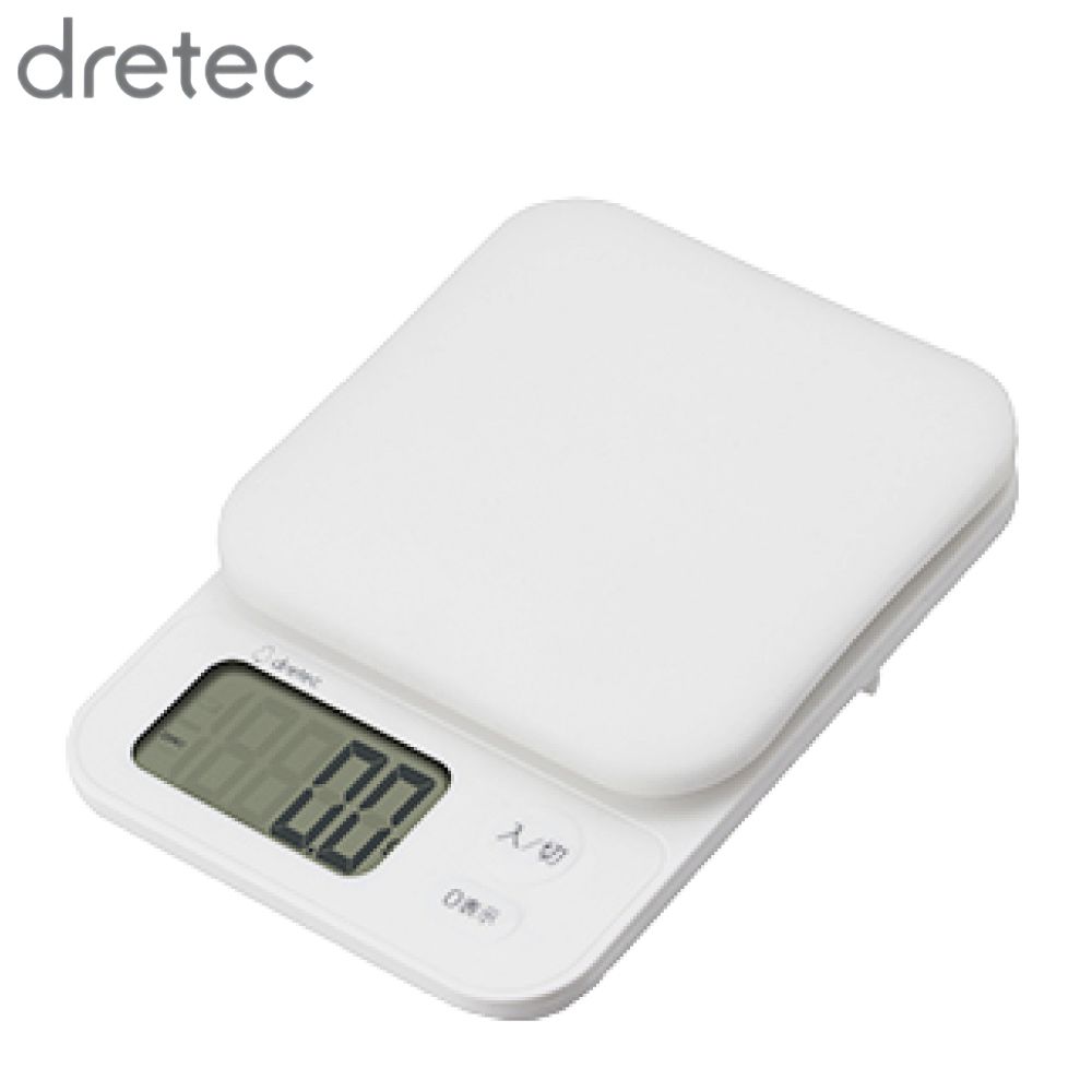 Rakuten - dretec ドリテック キッチンスケール ブランジェ 3kg ホワイト KS-829WT | スケール デジタルスケール 計量器 測り 計り 量り デジタル 家庭 オフィス 薄型 オートパワーオフ機能 シンプル