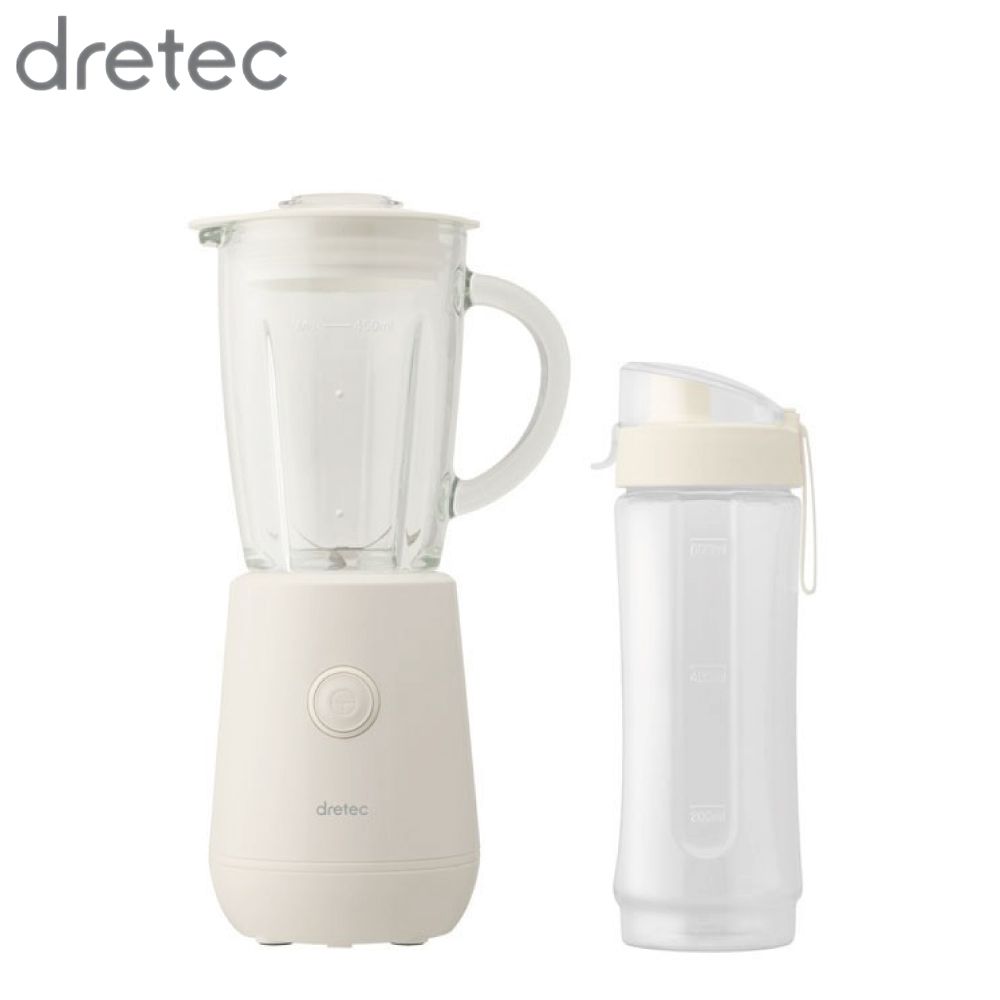 dretec ドリテック ミキサー ミクシス ホワイト MX-903WT | ジューサーミキサー ボトル 電動 軽量 耐衝撃性 スムージー 離乳食 キッチン用品...