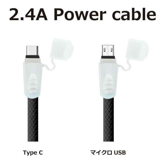 充電ケーブル iphone type-c タイプC 2.4A パワーケーブル コネクターキャップ付き iPhone アップル 充電コード 1m 全3機種 CZ-24PC メール便(定形外郵便)送料無料