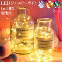 【6/20-7/20まで10%OFFクーポン配布中!!】ハロウィン 飾り ライト LED イルミネーション 電飾 ジュエリーライト 1m 10灯 電池式 全3色 led クリスマスツリー 飾り付け インテリア FW-LED1M メール便(ネコポス)送料無料