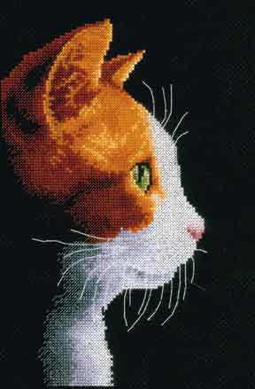 メール便送料無料 クロスステッチ 刺繍キット Vervaco／ベルバコ Kitten II／子猫 II 14ctアイーダ 動物 クロスステッチキット ししゅう 刺繍のサムネイル