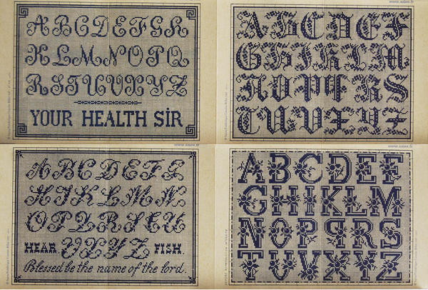 クロスステッチ 刺繍図案 サジュー SAJOU Mauve album 106 19世紀の刺繍図案を復刻