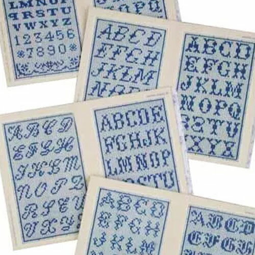 サジュー SAJOU 刺繍図案 クロスステッチ　ブルーシリーズ　n°3