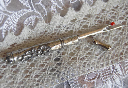 リッパー フローラルハンドル イギリスから輸入のピューター製