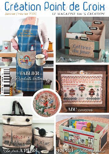 Creation Point de Croix No.80 2020年 1月・2月号 クロスステッチ刺繍図案集 フランス輸入雑誌