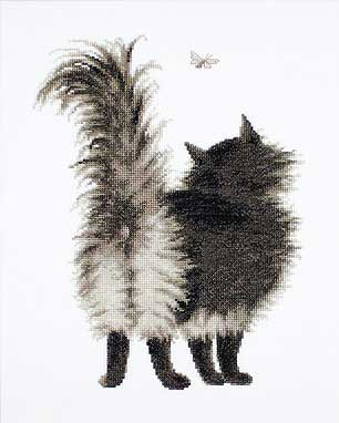 クロスステッチ 刺繍キット ルーカス Luca-S シュシュン 16ct 猫 クロスステッチキット ししゅう 刺繍