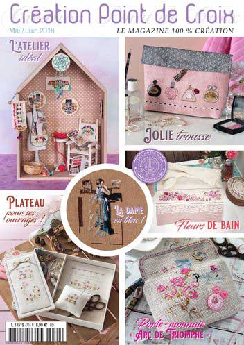 Creation Point de Croix No.70 2018年 5月・6月号 クロスステッチ刺繍図案集 フランス輸入雑誌
