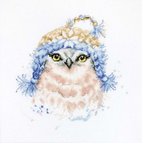 Rakuten - クロスステッチ 刺繍キット ルーカス Luca-S フクロウ 16ct 鳥 クロスステッチキット ししゅう 刺繍