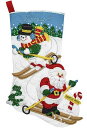 フェルト手芸キット ダウンヒルスキーヤー クリスマス靴下