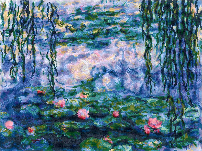 メール便送料無料 クロスステッチ 刺繍キット リオリス RIOLIS モネのスイレン Water Lilies after C. Monet's Painting クロスステッチキット ししゅう 刺繍のサムネイル
