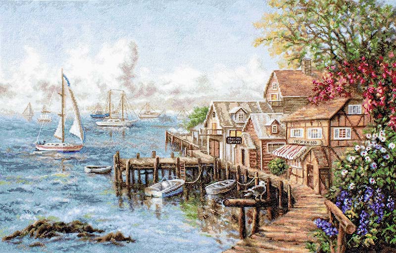 クロスステッチ 刺繍キット ルーカス Luca-S マリナーズ ヘブン 16ct 箱 風景 海 クロスステッチキット ししゅう 刺繍