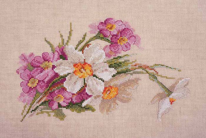 メール便送料無料 クロスステッチ 刺繍キット マリヤ イスクスニツァ Marya Iskusnitsa 春 25ct 植物 花 クロスステッチキット ししゅう 刺繍