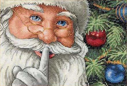ディメンションズ Dimensions クロスステッチ 刺繍キット サンタの秘密 Santa's Secret 18ct クリスマス クロスステッチキット ししゅう 刺繍
