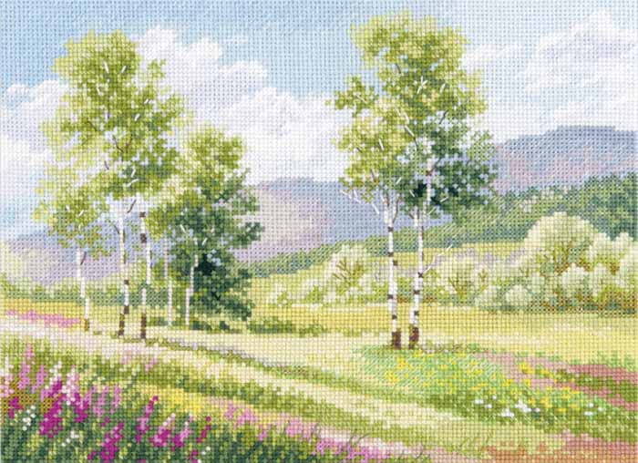 Rakuten - メール便送料無料 クロスステッチ 刺繍キット アリサ ALISA 白樺 16CT 風景 クロスステッチキット ししゅう 刺繍
