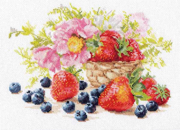 メール便送料無料 クロスステッチ 刺繍キット アリサ ALISA イチゴ 花・フルーツ・果物 クロスステッチキット クロスステッチ ししゅう 刺繍のサムネイル