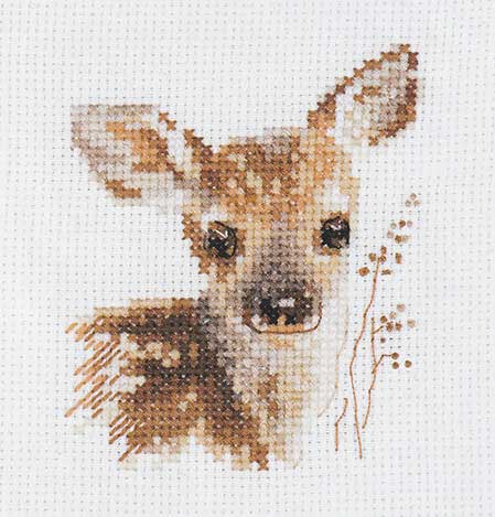 クロスステッチ 刺繍キット アリサ ALISA 子鹿 動物 クロスステッチキット 刺繍