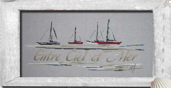 クロスステッチ刺繍図案 Isabelle HV イザベルHVEntre ciel et mer 空と海の間
