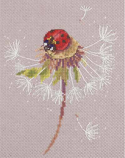 Rakuten - クロスステッチ 刺繍キット PANNA パンナ 夏の瞬間・てんとう虫 14ct たんぽぽ クロスステッチキット ししゅう 刺繍
