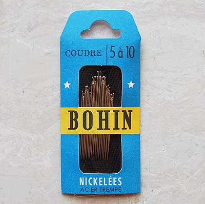 フランス BOHIN 1950～1960年のビンテージ復刻縫い針セット 20本セット 薄地から中地まで使える針