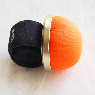 フランス　BOHIN　ピンクッション　スラップブレスレットネオンオレンジ　　手芸
