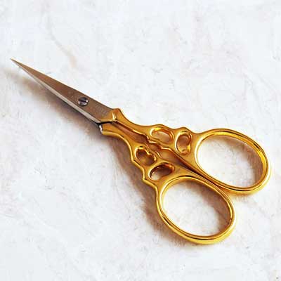 フランス　BOHIN　刺繍ばさみ アラベスク　手芸鋏　9センチクラシックで優雅なデザイン