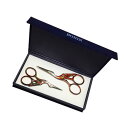 フランス BOHIN コウノトリのギフトボックス 裁縫 鋏 9 cm と 11 cmベルベット風の箱入り