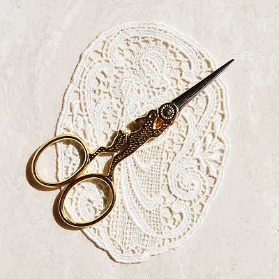 野うさぎのハサミ ゴールド 手芸 糸切り 刺繍 鋏