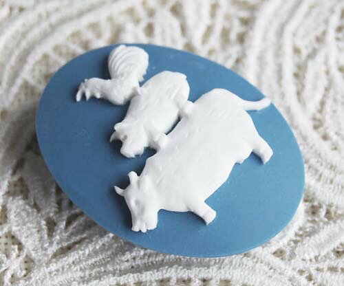 ピンクッション マグネットタイプ 動物たちのパーティー 磁石の針山ニードルマインダー　Needle Minder gracework-10004929 グレイスワーク サンプル画像2