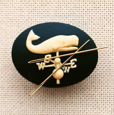 ピンクッション マグネットタイプ 鯨の風見 磁石の針山ニードルマインダー　Needle...