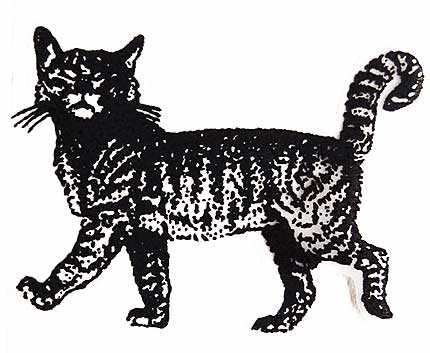 ラバースタンプ威張った猫木の持ち手...