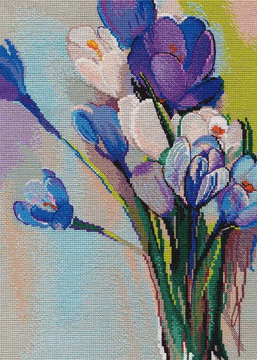 メール便送料無料 クロスステッチ 刺繍キット オーブン OVEN They sing to you 16ct 植物 花 フリージ..