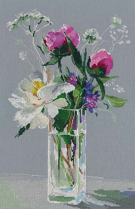 メール便送料無料 クロスステッチ 刺繍キット オーブン OVEN テンダーシンフォニー 16ct 植物 花 静物 クロスステッチキット ししゅう 刺繍