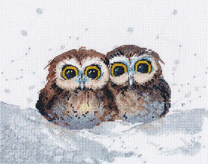 Rakuten - メール便送料無料 クロスステッチ 刺繍キット オーブン OVEN フクロウの集い 16ct 鳥 動物 クロスステッチキット ししゅう 刺繍
